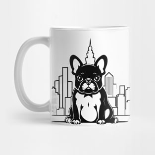 French Bulldog Dog Pet Animal World Furry Friend Vector Graphic Mug